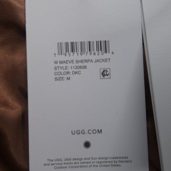 UGG W Marve Sherpa Jacket Women's Size - Picture 5 of 7